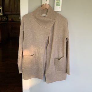 White and Warren cream cashmere cardigan